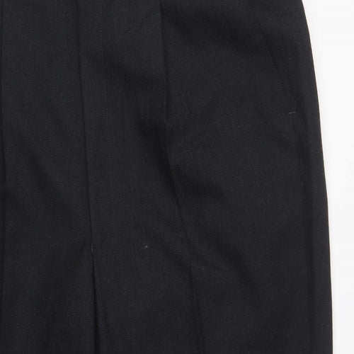 Viceroy Mens Black  Polyester Dress Pants Trousers Size 42 L27 in Regular Hook & Loop