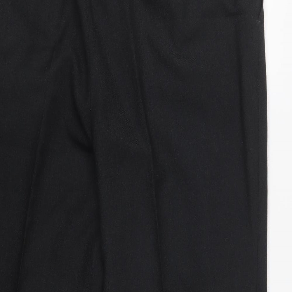 Viceroy Mens Black  Polyester Dress Pants Trousers Size 42 L27 in Regular Hook & Loop