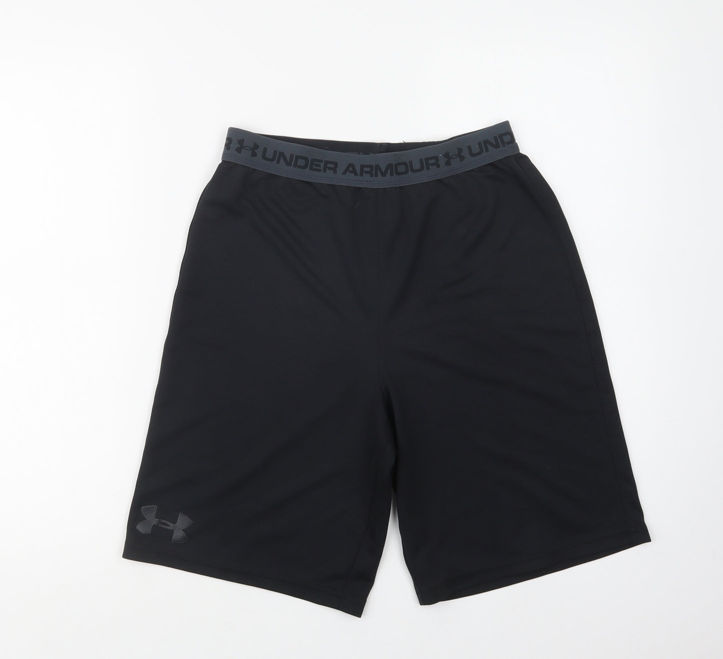 Under armour Boys Black  Polyester Sweat Shorts Size 13-14 Years  Regular