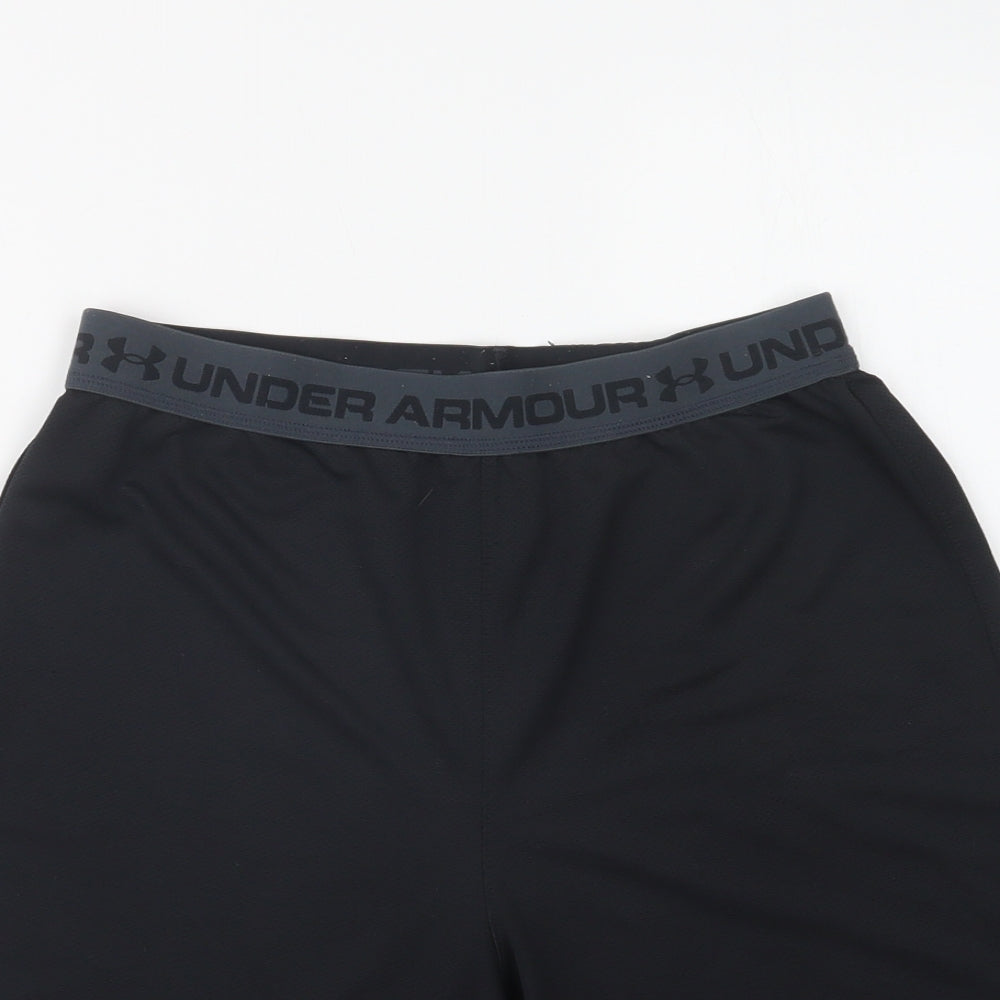 Under armour Boys Black  Polyester Sweat Shorts Size 13-14 Years  Regular