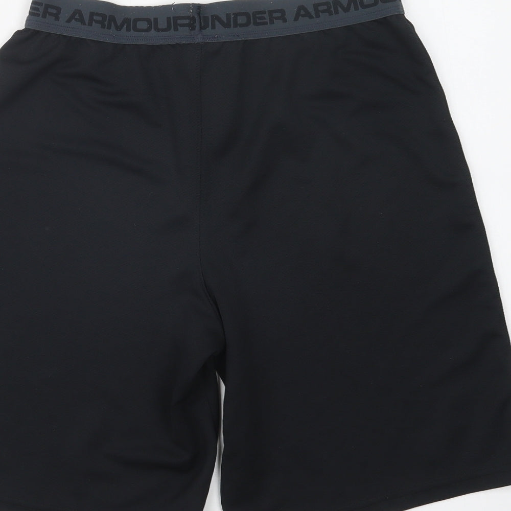 Under armour Boys Black  Polyester Sweat Shorts Size 13-14 Years  Regular