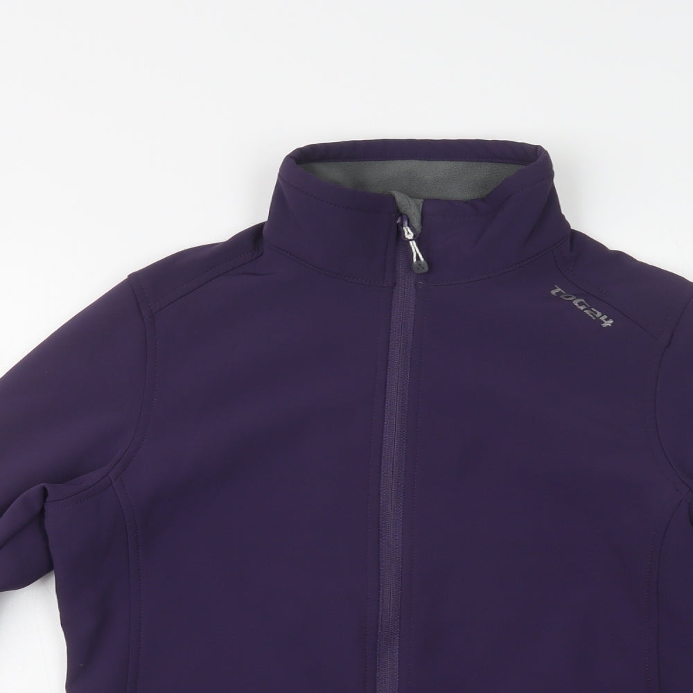 TOG 24 Womens Purple   Windbreaker Jacket Size 10  Zip