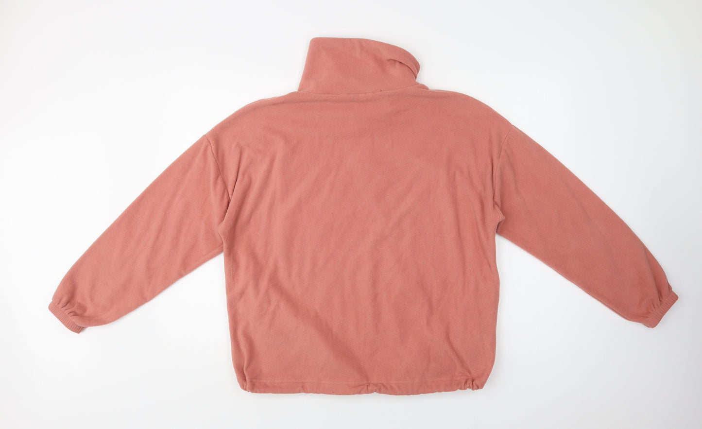 F&F Womens Pink  Polyester Henley Sweatshirt Size M  Zip