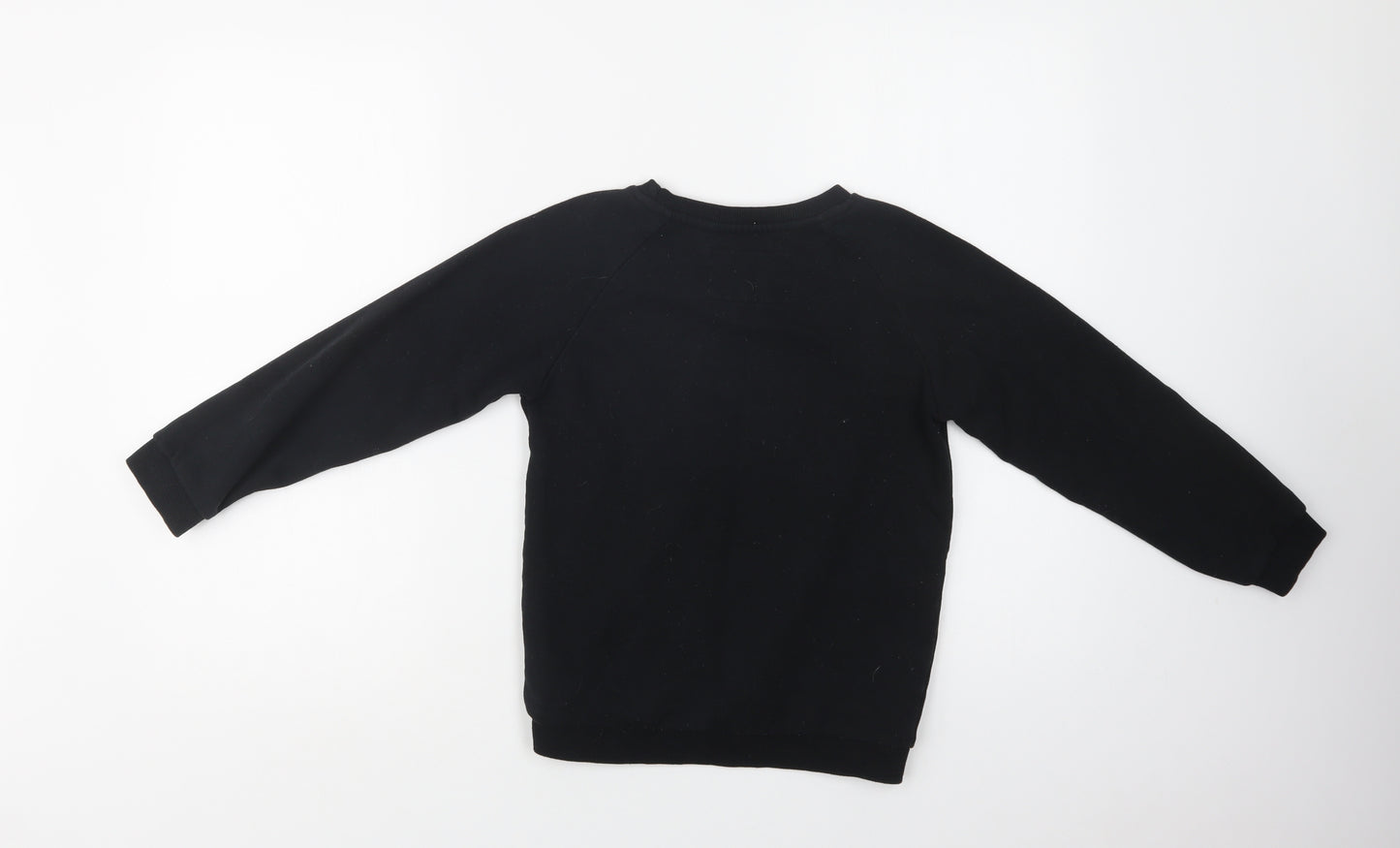 Primark Girls Black  Cotton Pullover Sweatshirt Size 10-11 Years   - Unicorn