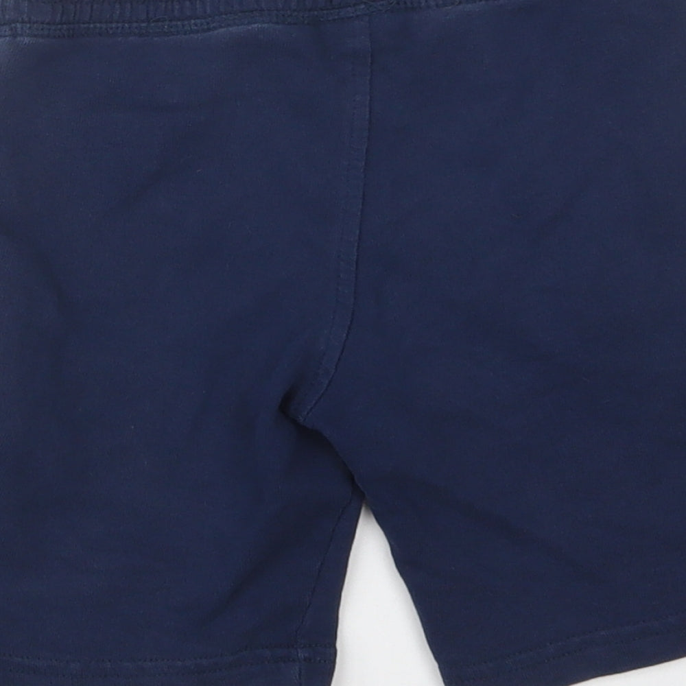 Urban Rascals Boys Blue  Cotton Sweat Shorts Size 5-6 Years  Regular Drawstring