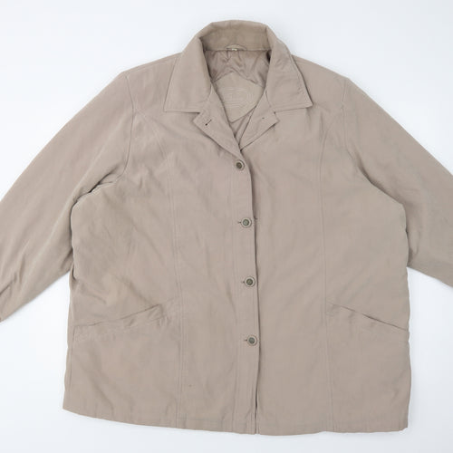 JBC Collection Womens Beige   Jacket  Size 2XL  Button
