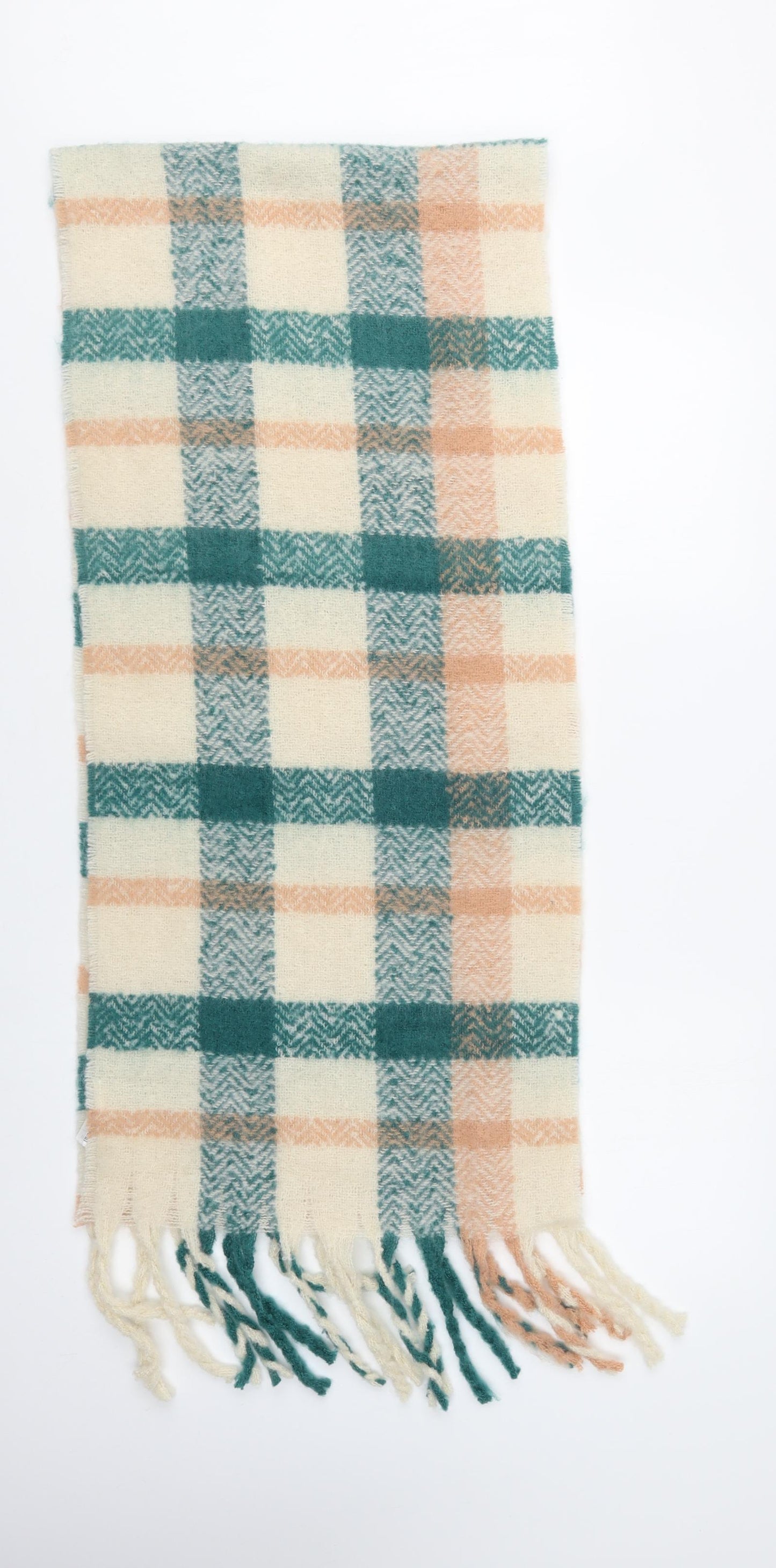Nutmeg Womens Ivory Check Polyester  Scarf