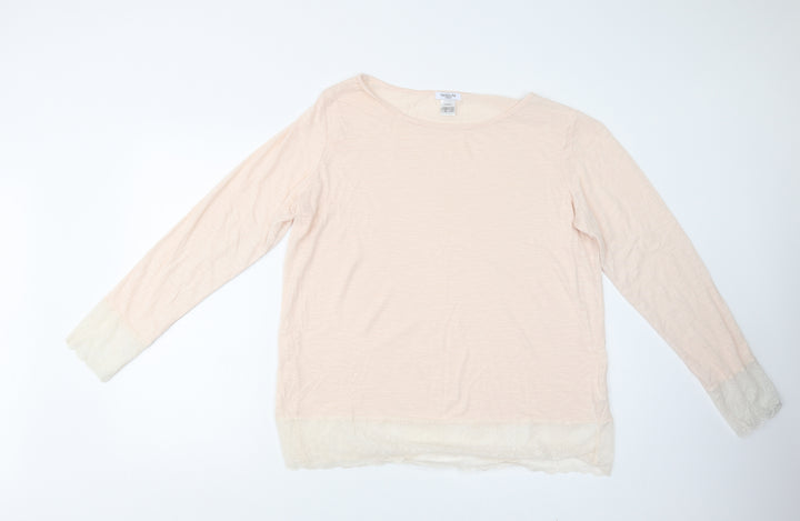 La Redoute Womens Pink  Polyester Top Pyjama Top Size 22   - Lace Detail