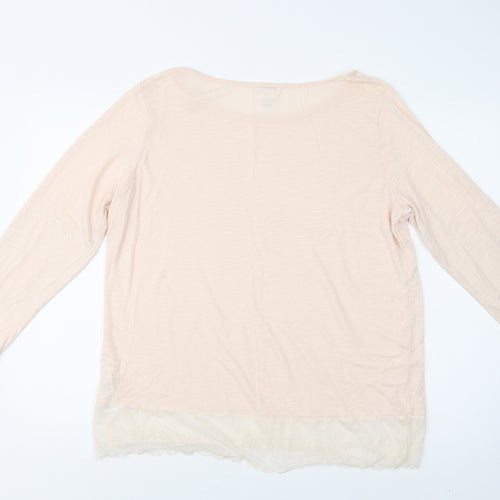 La Redoute Womens Pink  Polyester Top Pyjama Top Size 22   - Lace Detail