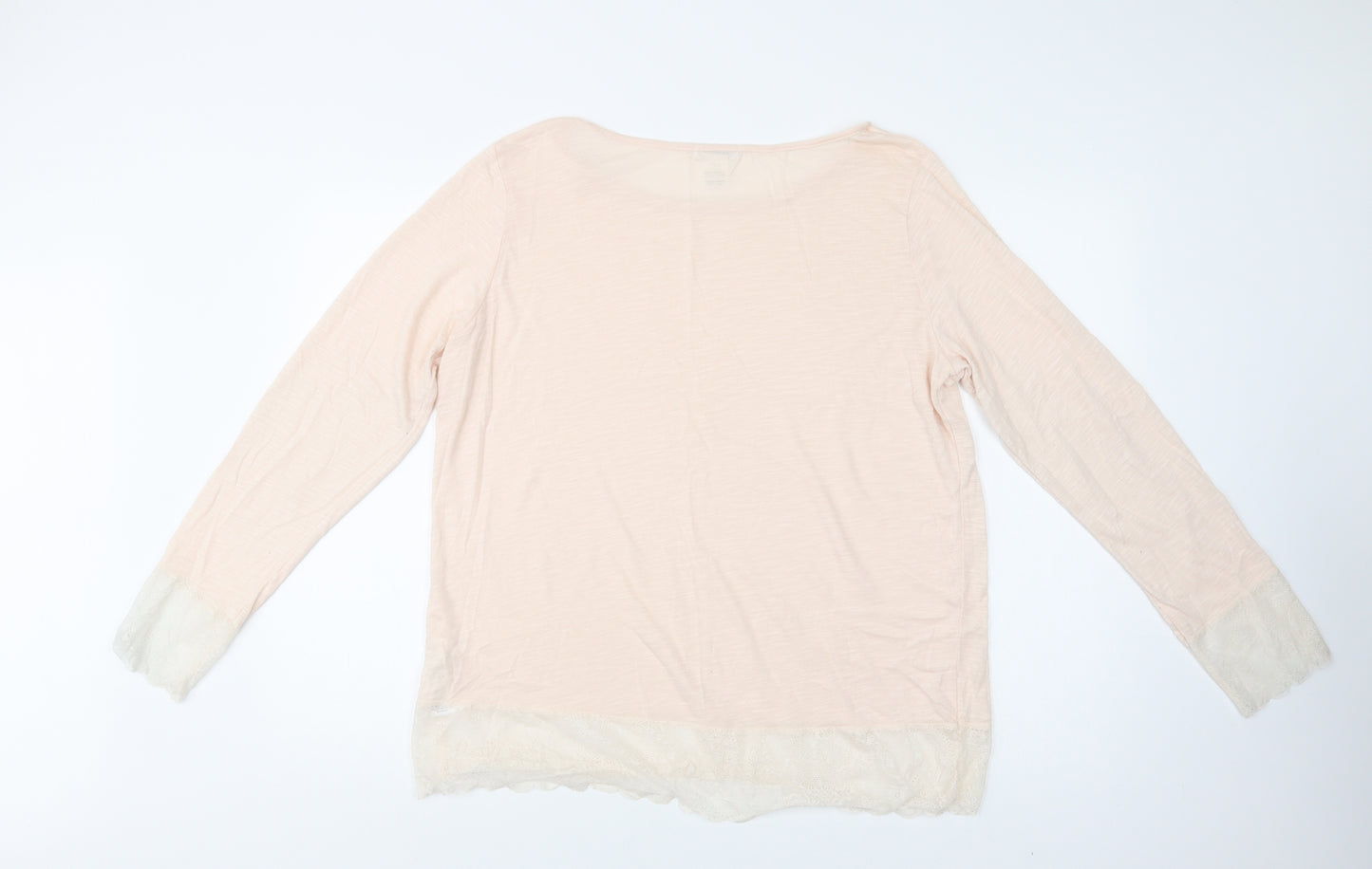 La Redoute Womens Pink  Polyester Top Pyjama Top Size 22   - Lace Detail