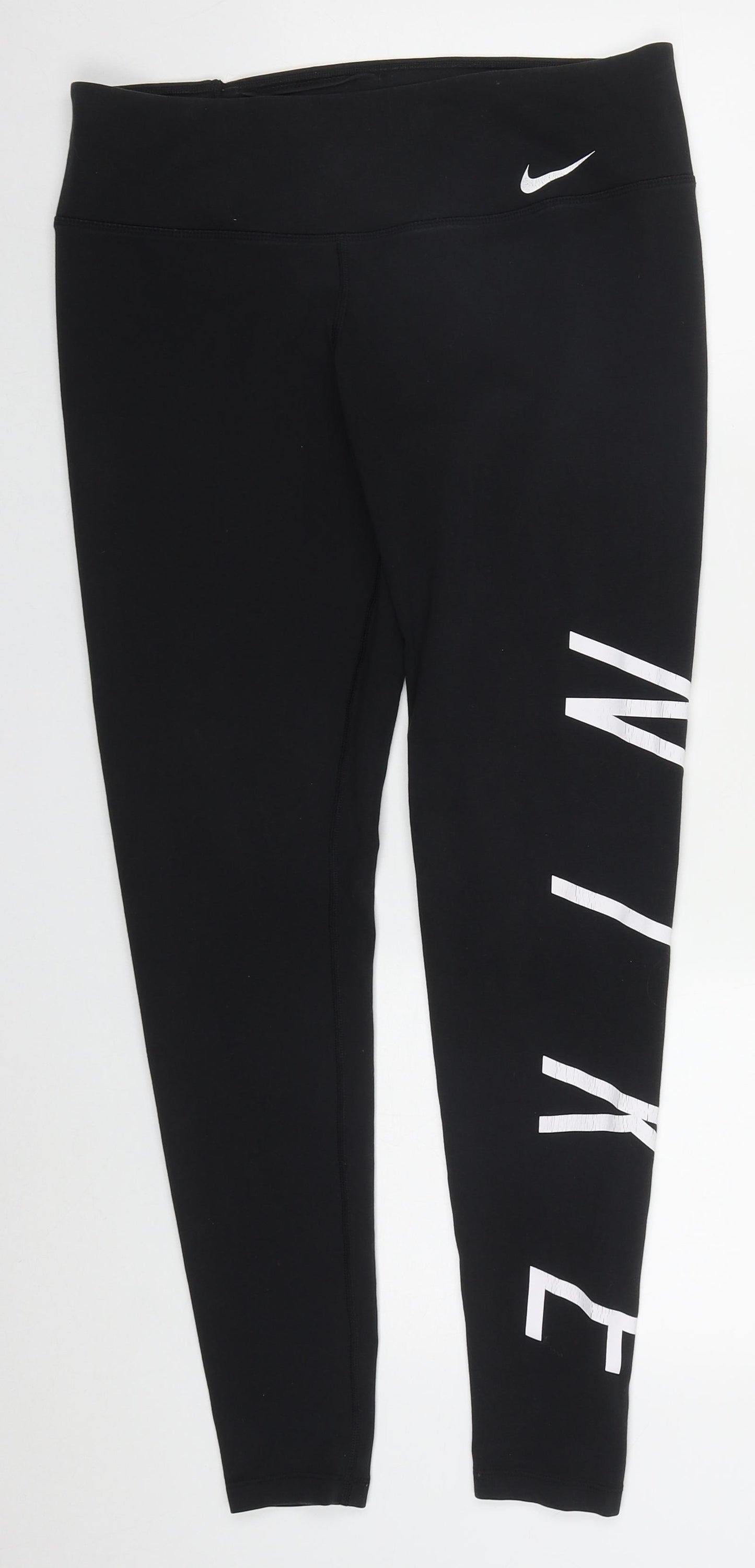 Nike Womens Black  Cotton Carrot Leggings Size L L28 in