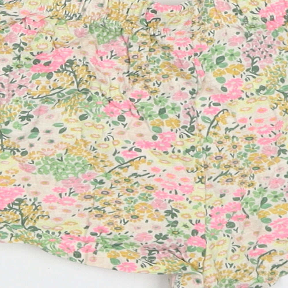 NEXT Girls Multicoloured Floral Cotton Sweat Shorts Size 4-5 Years  Regular