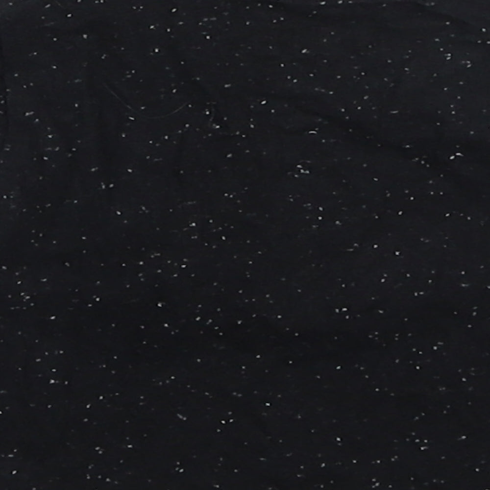 F&F Boys Black  Cotton Basic T-Shirt Size 3-6 Months Crew Neck Pullover