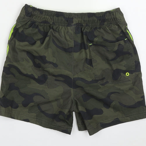 NEXT Boys Green Camouflage Polyester Bermuda Shorts Size 10 Years  Regular Drawstring - Swim Shorts