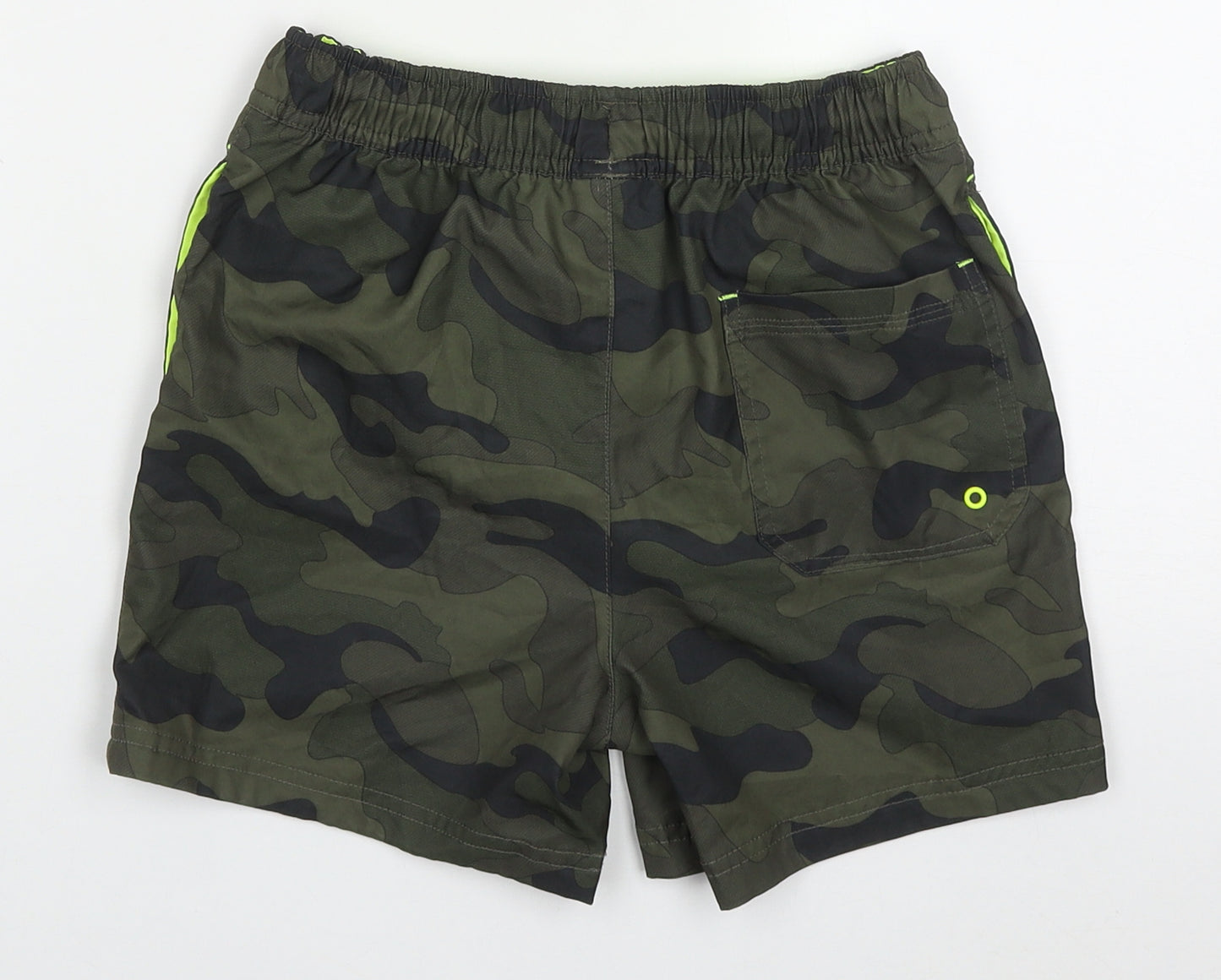NEXT Boys Green Camouflage Polyester Bermuda Shorts Size 10 Years  Regular Drawstring - Swim Shorts
