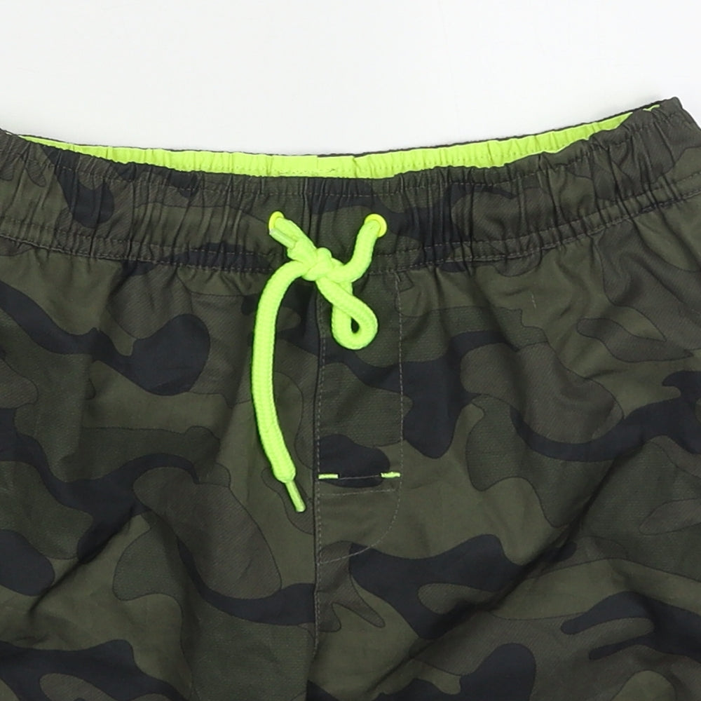 NEXT Boys Green Camouflage Polyester Bermuda Shorts Size 10 Years  Regular Drawstring - Swim Shorts