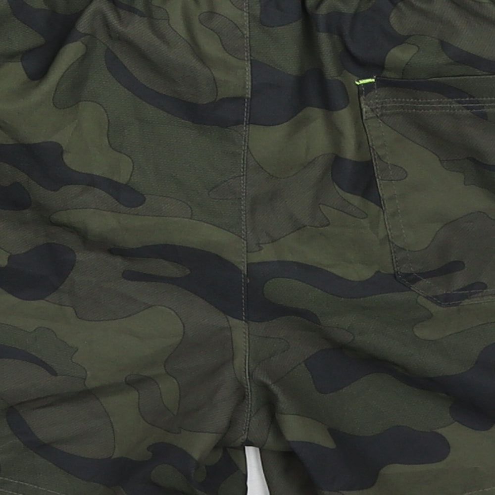 NEXT Boys Green Camouflage Polyester Bermuda Shorts Size 10 Years  Regular Drawstring - Swim Shorts