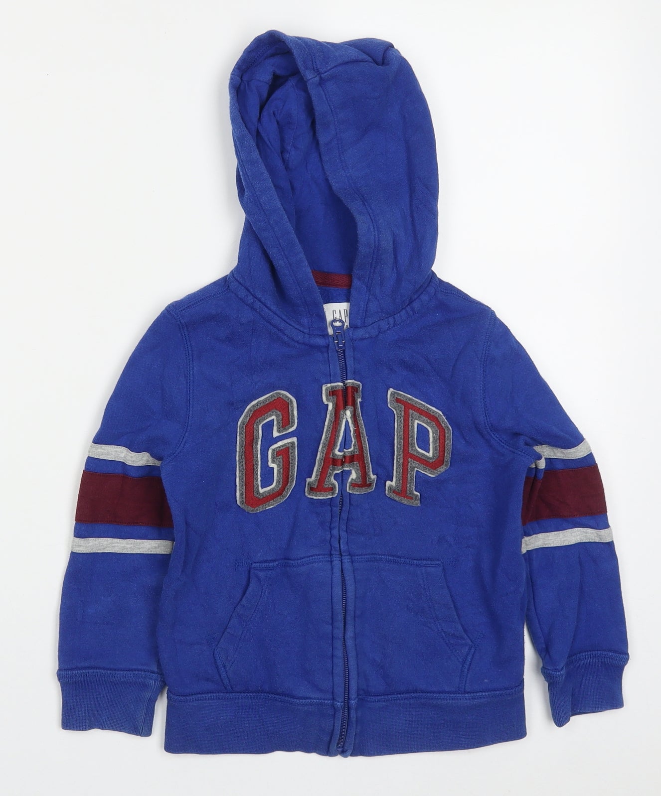 Gap Boys Blue  Cotton Full Zip Hoodie Size 4-5 Years  Zip