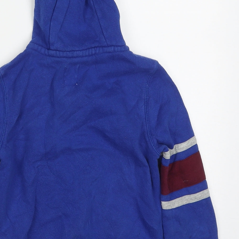 Gap Boys Blue  Cotton Full Zip Hoodie Size 4-5 Years  Zip