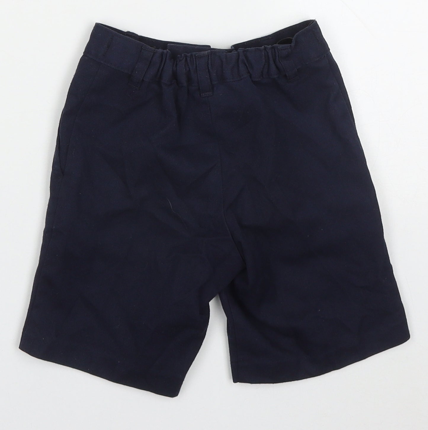 George Boys Blue  Polyester Bermuda Shorts Size 4-5 Years  Regular Hook & Eye