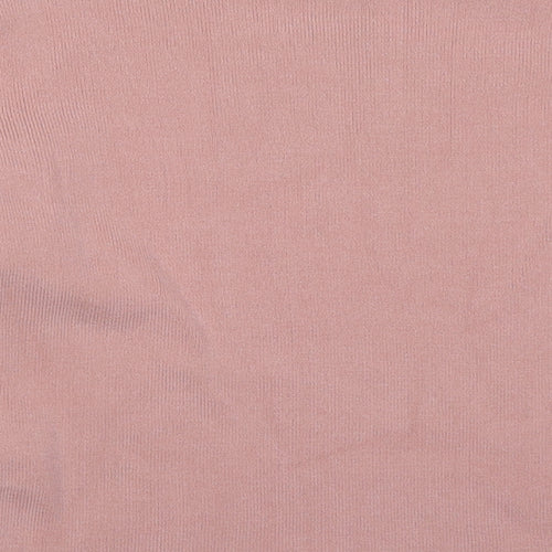 New Look Womens Pink Round Neck  Viscose Pullover Jumper Size 6