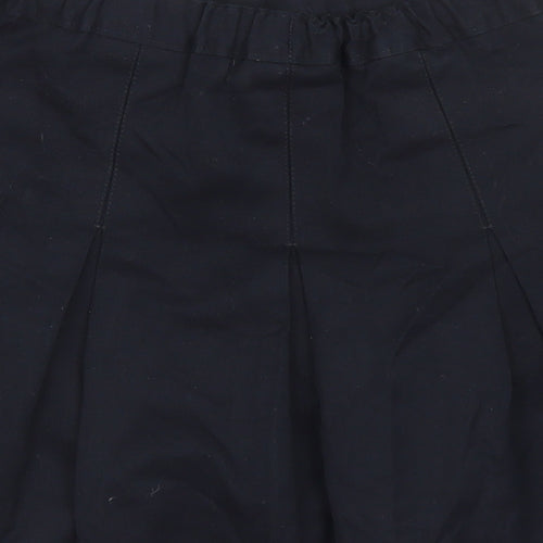 Marks & Spencer Girls Blue  Polyester Pleated Skirt Size 7 Years  Regular  - School Wear