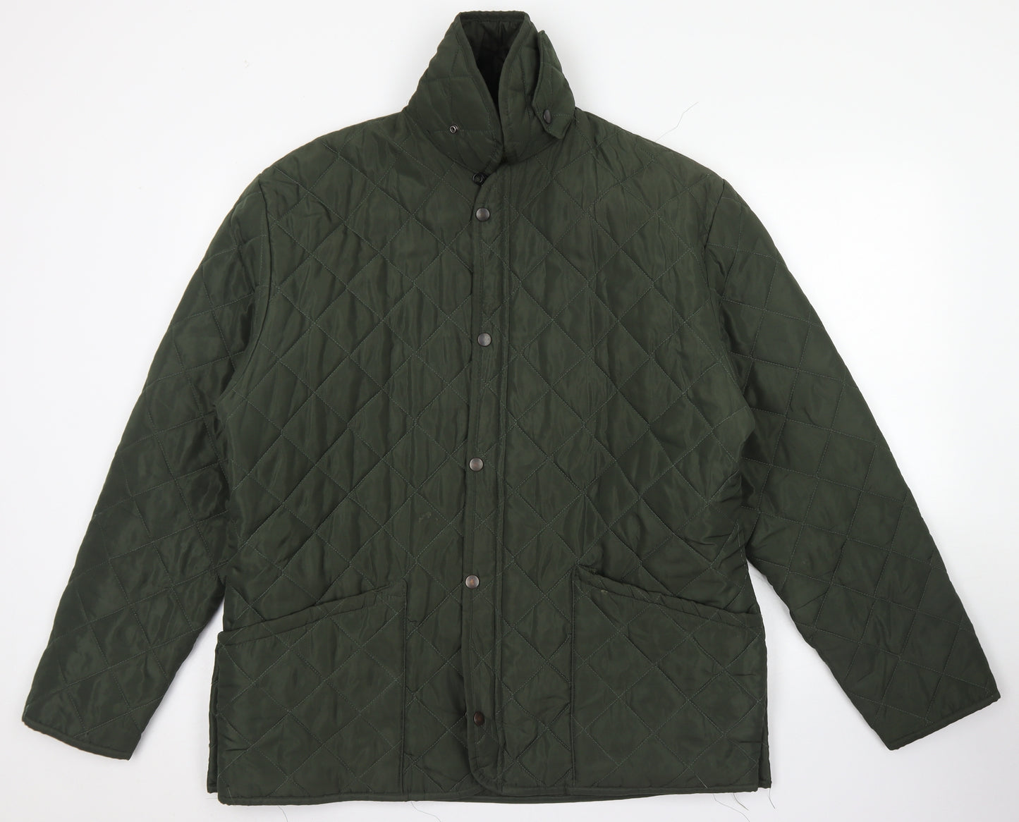 Country Collection Mens Green Argyle/Diamond  Pea Coat Coat Size XL  Zip