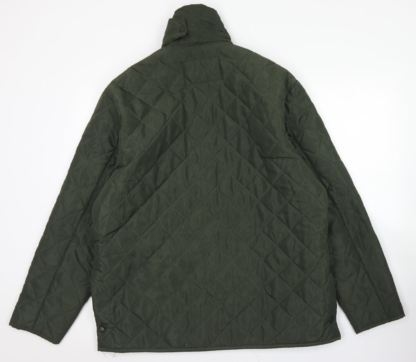 Country Collection Mens Green Argyle/Diamond  Pea Coat Coat Size XL  Zip