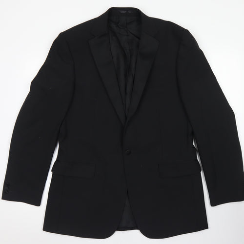 Karl Jackson Mens Blue  Polyester Jacket Blazer Size 42