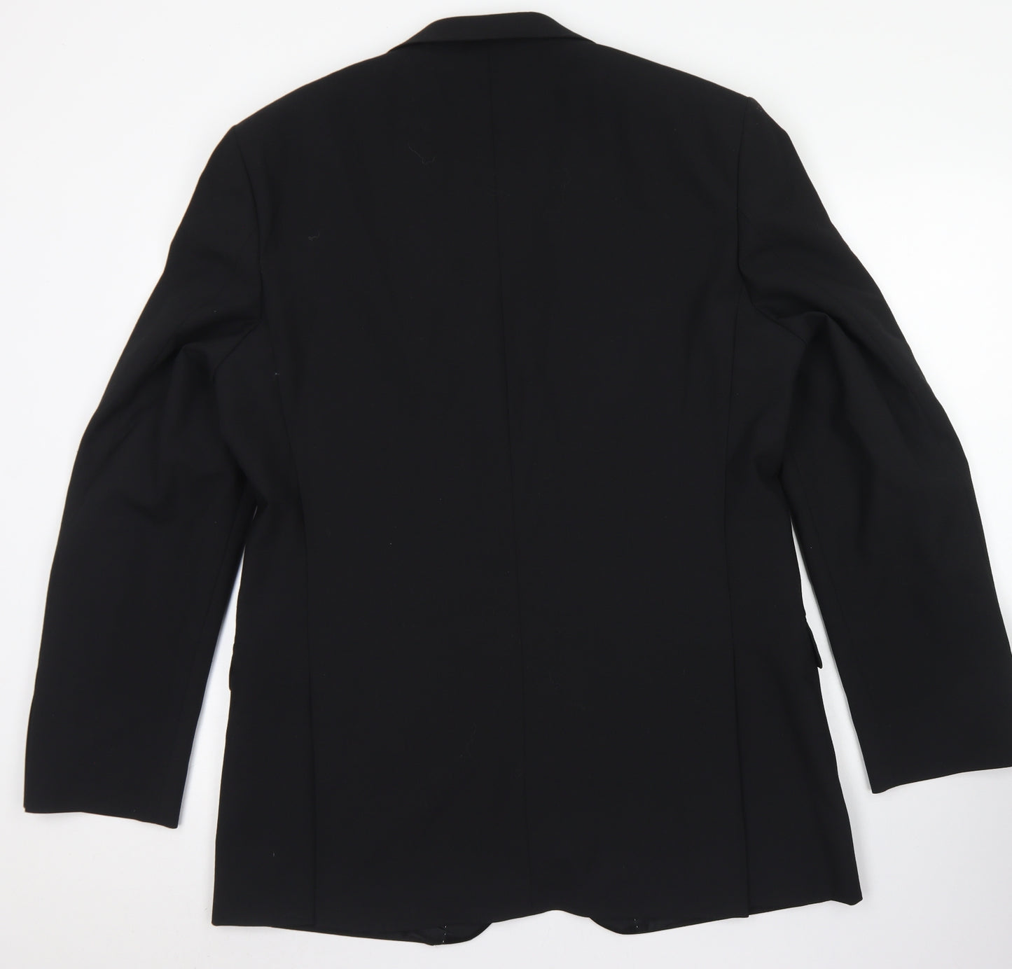 Karl Jackson Mens Blue  Polyester Jacket Blazer Size 42