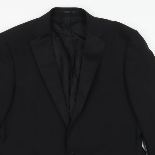 Karl Jackson Mens Blue  Polyester Jacket Blazer Size 42