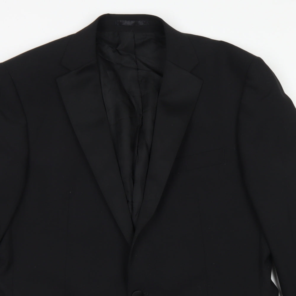 Karl Jackson Mens Blue  Polyester Jacket Blazer Size 42