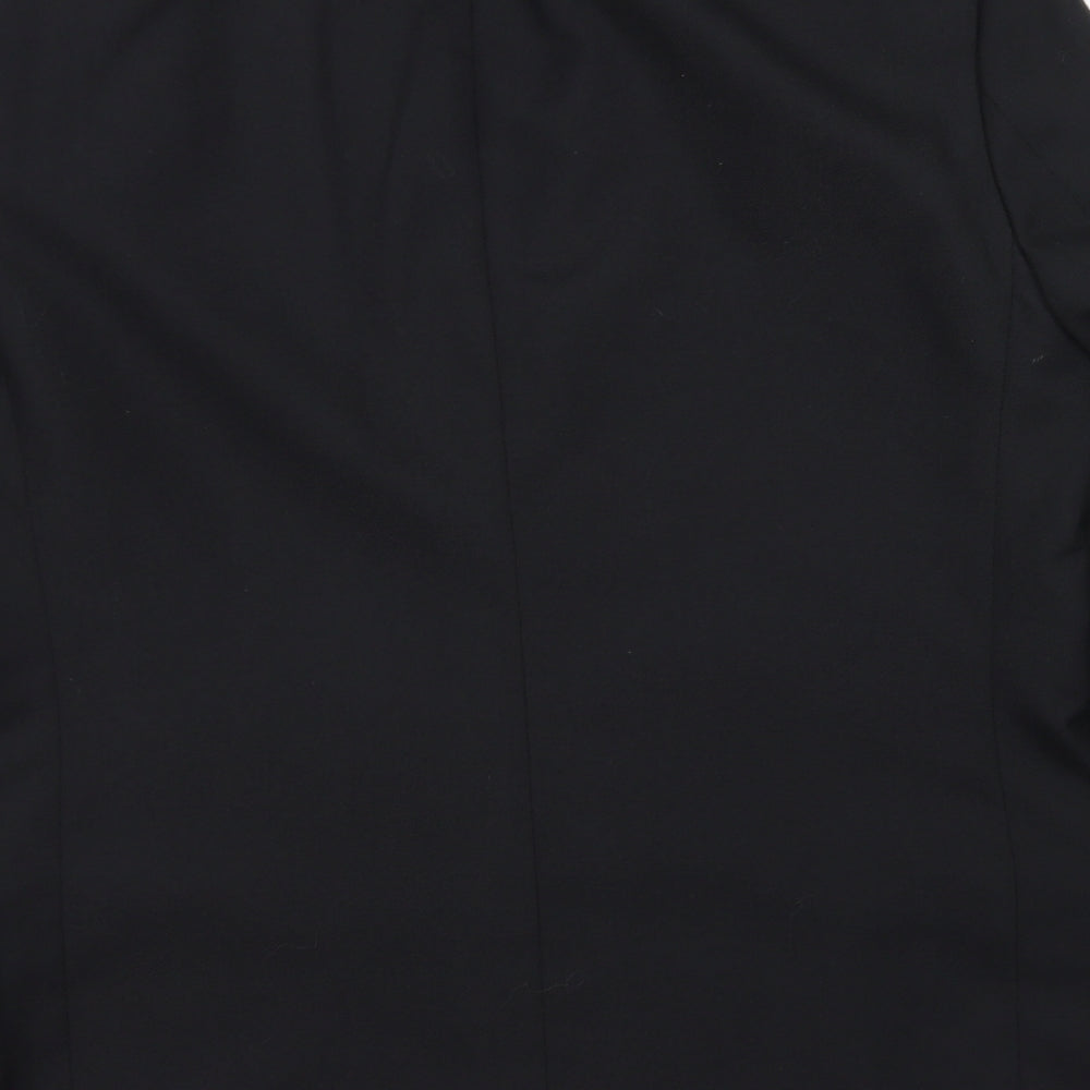 Dunn & Co Mens Black  Polyester Jacket Blazer Size 36