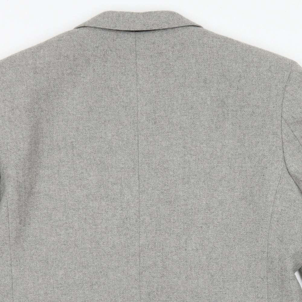 Cedar Wood State Mens Grey  Wool Jacket Blazer Size L   - Skinny Fit