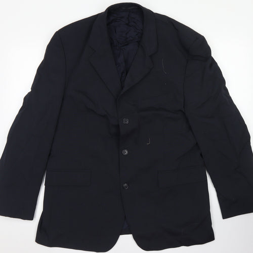 Burton Mens Blue  Polyester Jacket Blazer Size 44