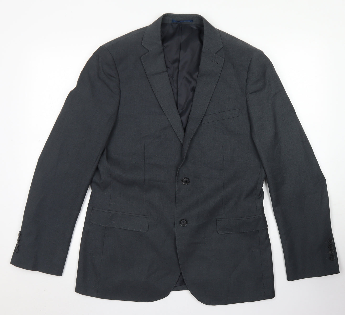 Tailor & Cutter Mens Grey  Polyester Jacket Blazer Size 40