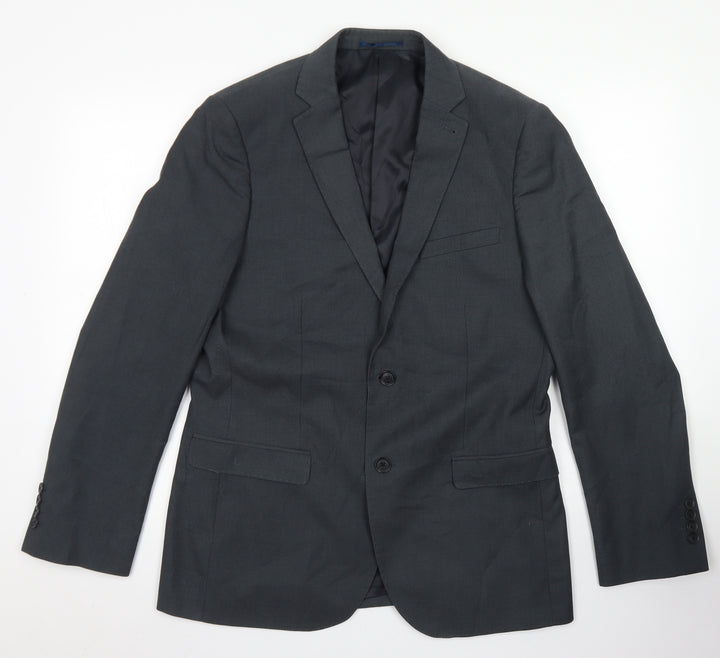 Tailor & Cutter Mens Grey  Polyester Jacket Blazer Size 40