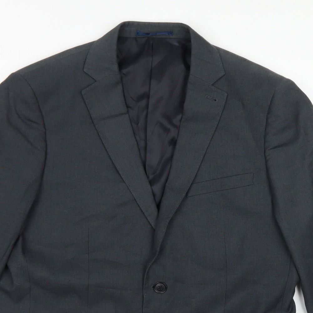 Tailor & Cutter Mens Grey  Polyester Jacket Blazer Size 40