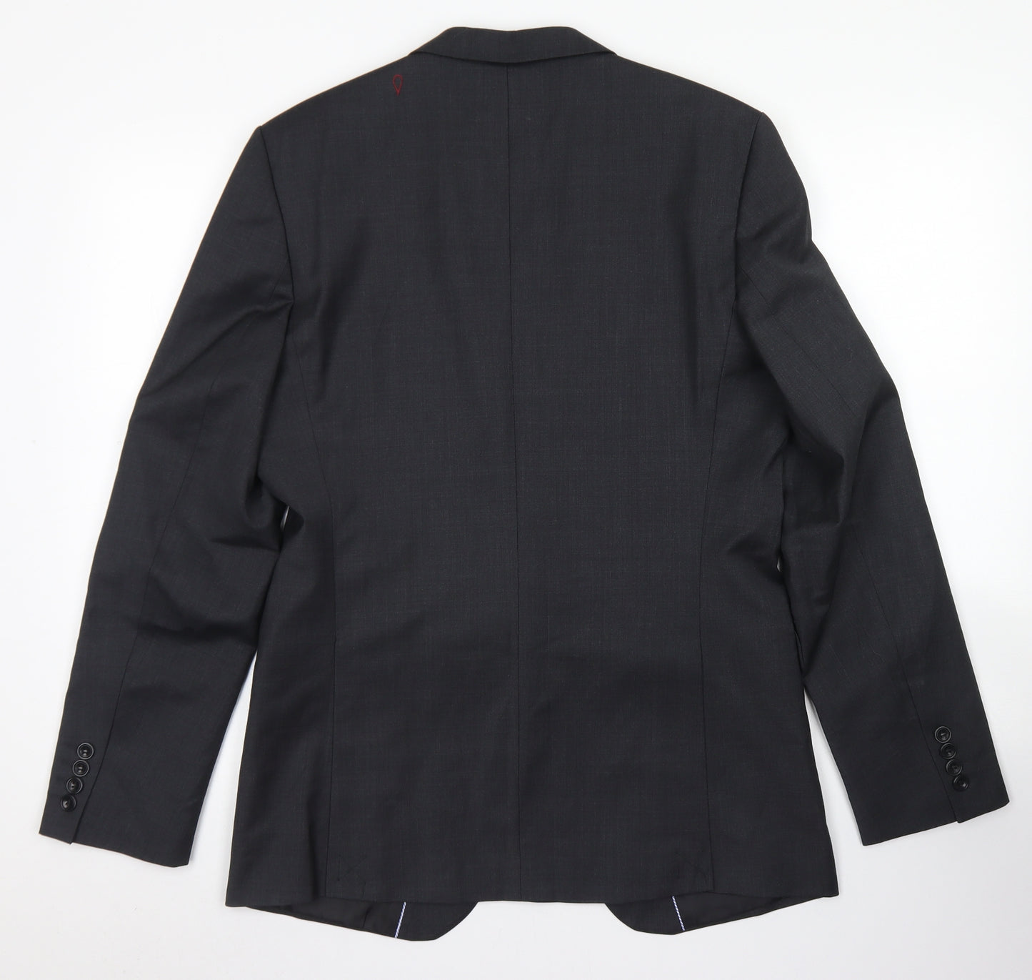 Zara Mens Grey  Wool Jacket Blazer Size 36