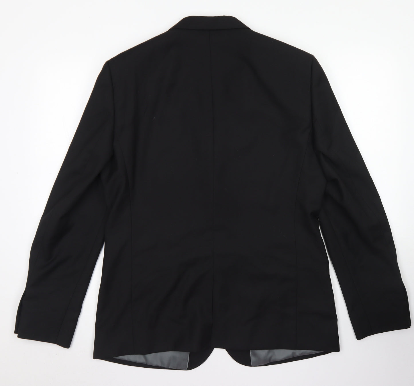 River Island Mens Black  Polyester Jacket Blazer Size 42