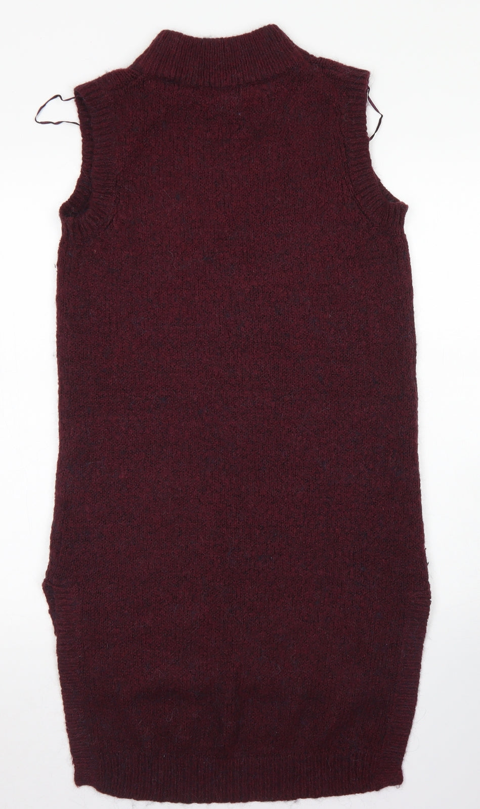 F&F Womens Purple  Acrylic Tank Dress  Size 10  Mock Neck