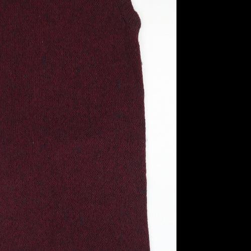 F&F Womens Purple  Acrylic Tank Dress  Size 10  Mock Neck