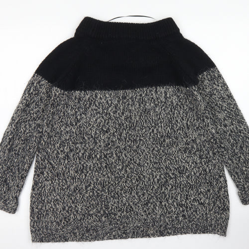 River Island Womens Grey Round Neck  Acrylic Pullover Jumper Size 6