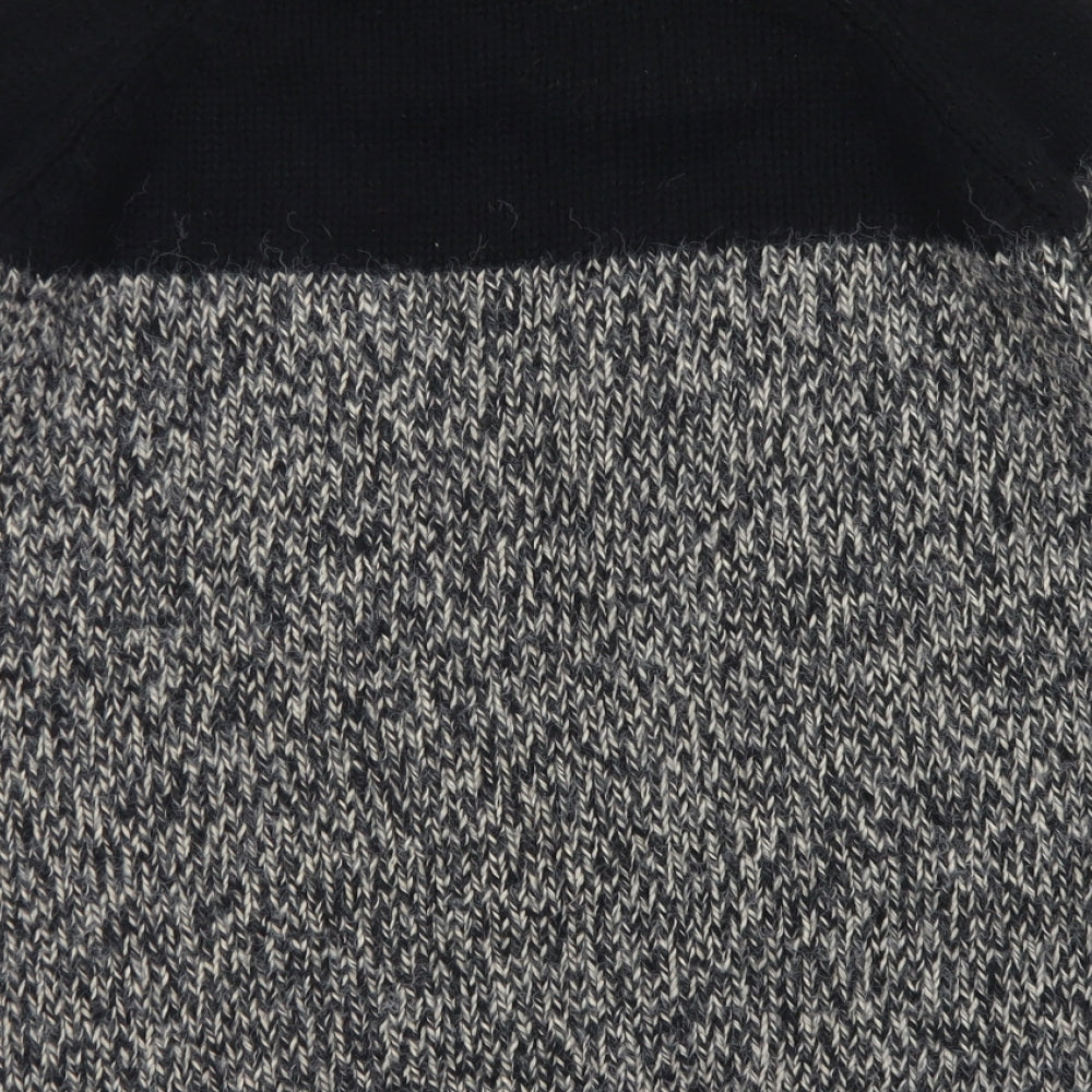 River Island Womens Grey Round Neck  Acrylic Pullover Jumper Size 6