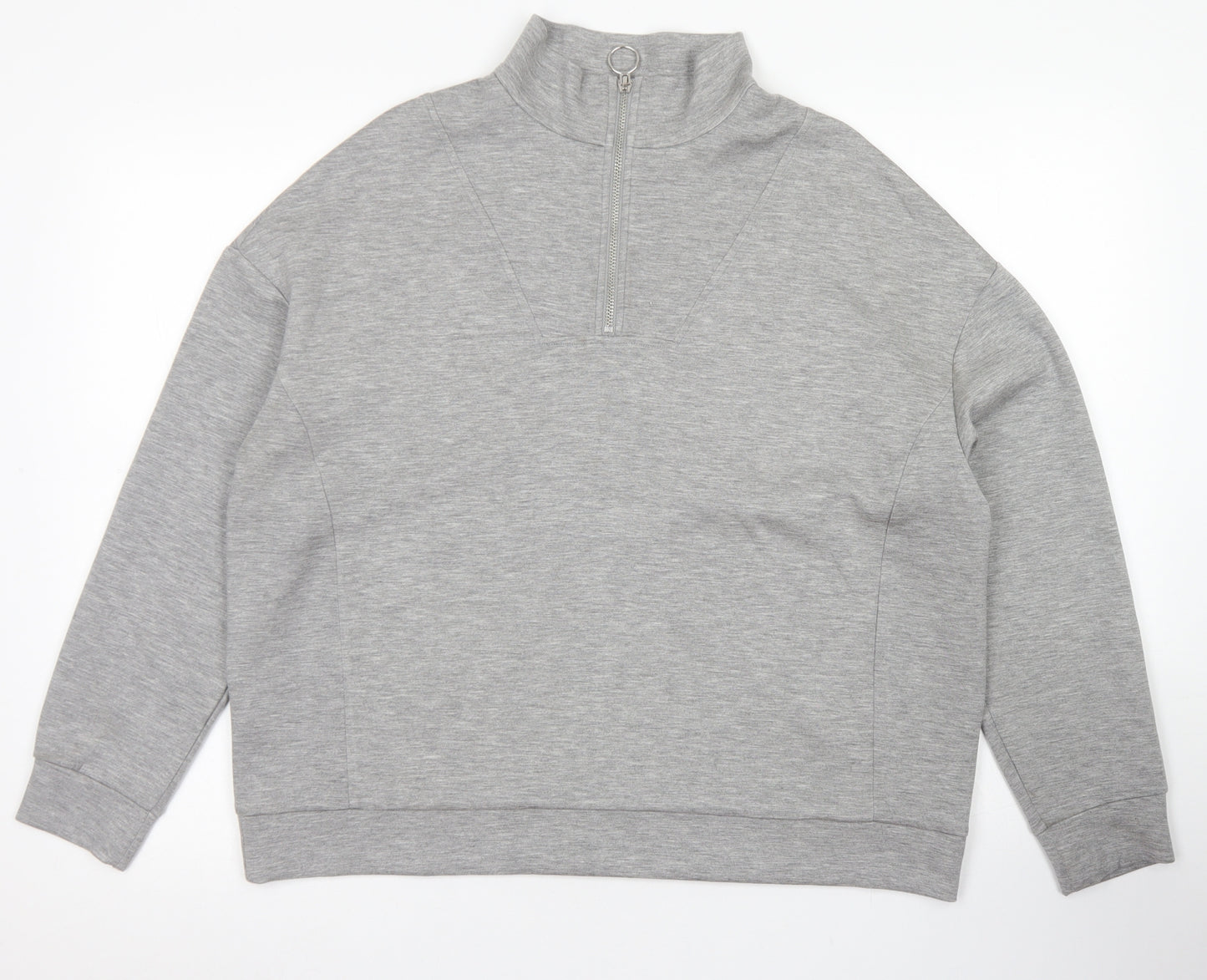 V by Very Womens Grey  Modal Pullover Sweatshirt Size M