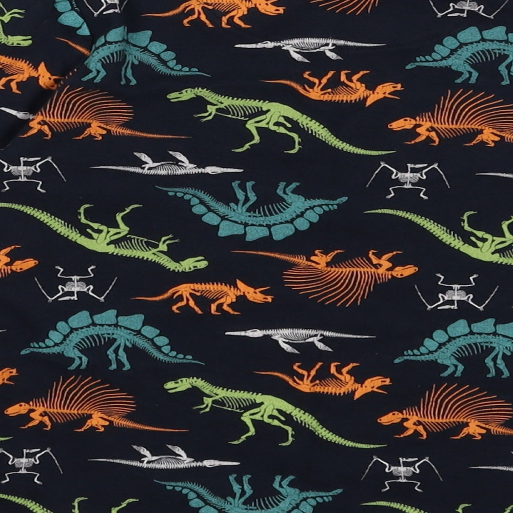 Lily & Dan Boys Blue Geometric Cotton Pullover Sweatshirt Size 7-8 Years  Pullover - Dinosaur print