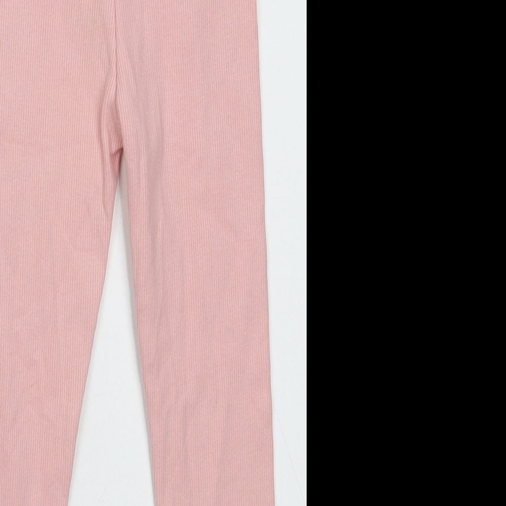 Matalan Girls Pink  Cotton Capri Trousers Size 2-3 Years  Regular