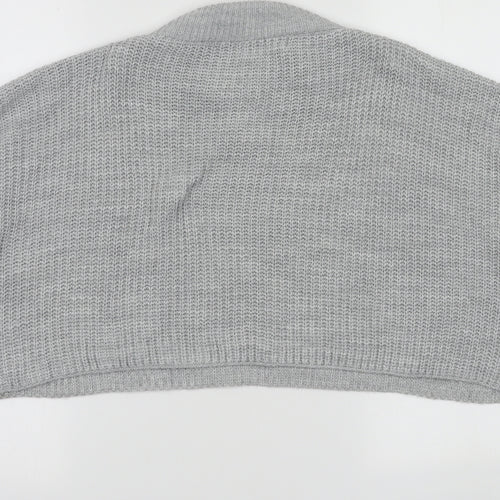 Cameo Rose Womens Grey High Neck  Acrylic Pullover Jumper Size M   - cropped