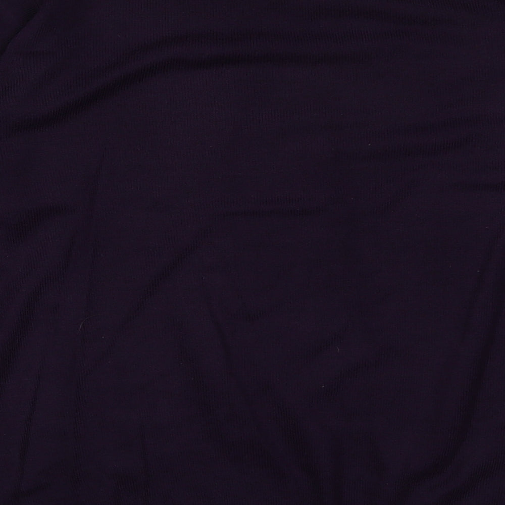 James Pringle Mens Purple V-Neck  Acrylic Pullover Jumper Size S