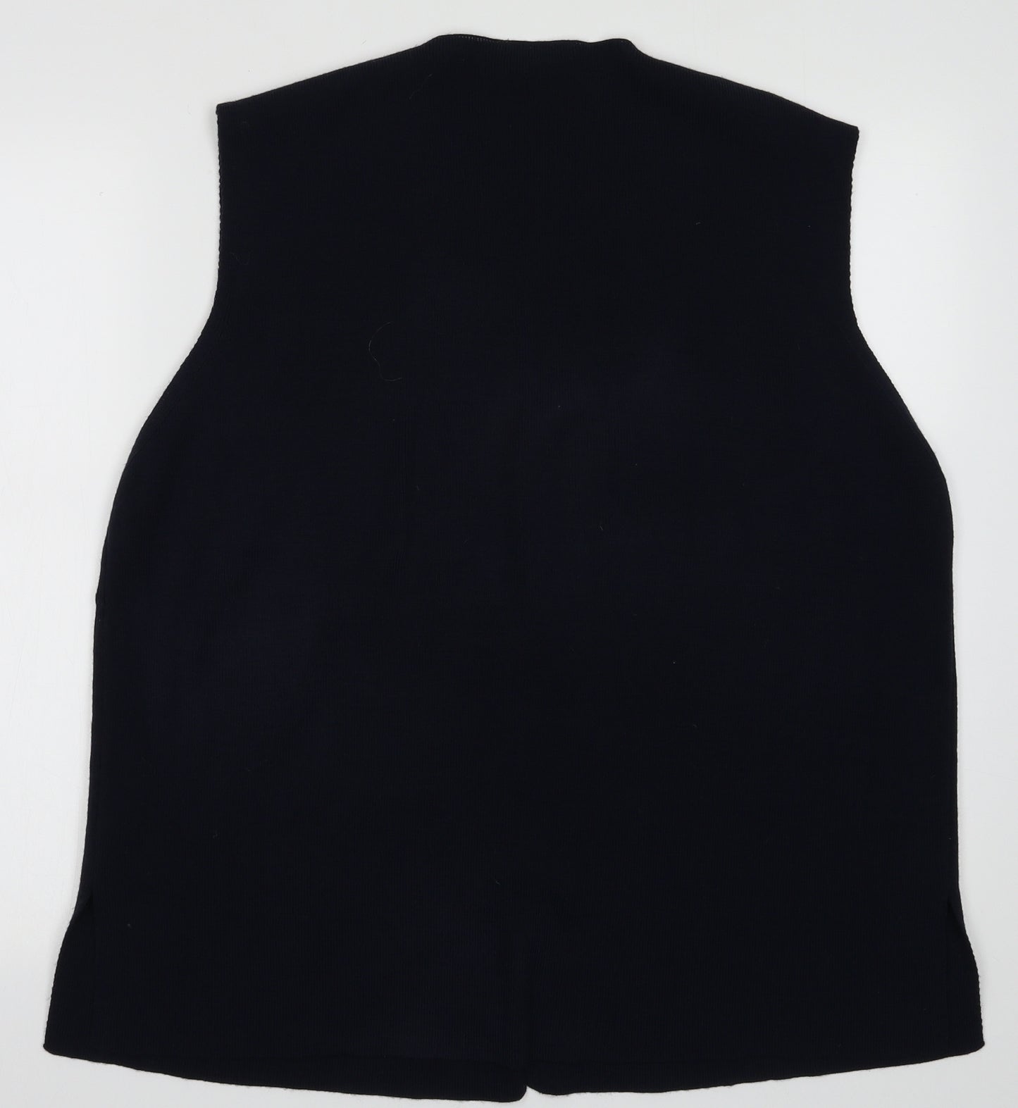 BHS Womens Blue V-Neck  Acrylic Cardigan Jumper Size 20